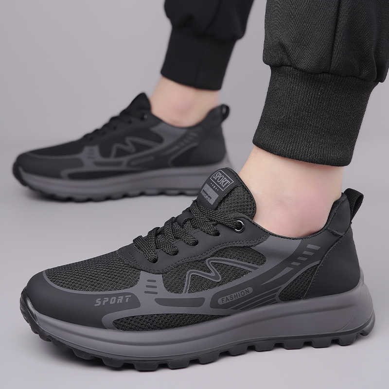 Men Shoes Trainers - Sepatu Boots Tinggi Musim Panas Berbahan