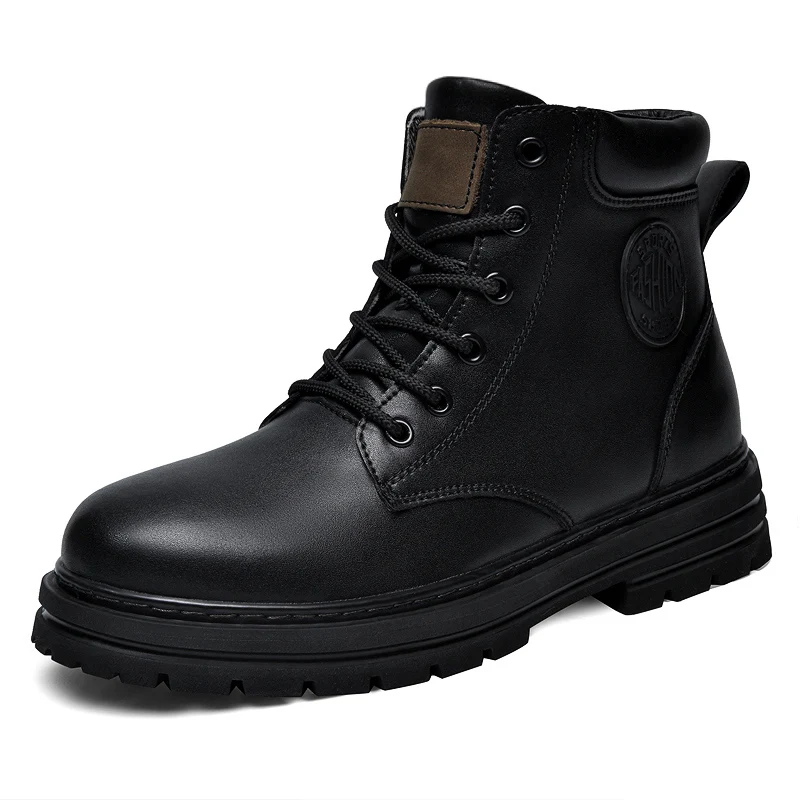 Men'S Shoes Timberland - Sepatu Bot Kulit Hitam Musim Dingin