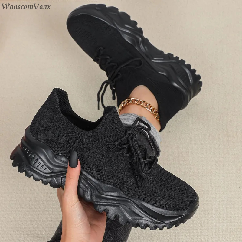 Men Shoes Trainers - Sepatu Sneakers Platform Chunky Fashion untuk