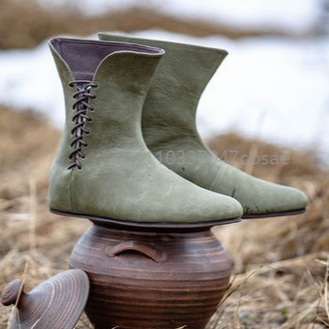 Men'S Shoes Louis Vuitton - Sepatu Kulit PU Retro Abad Pertengahan