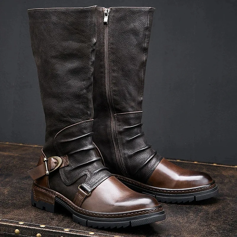Men'S Shoes Louis Vuitton - Sepatu pria kulit PU Retro Abad