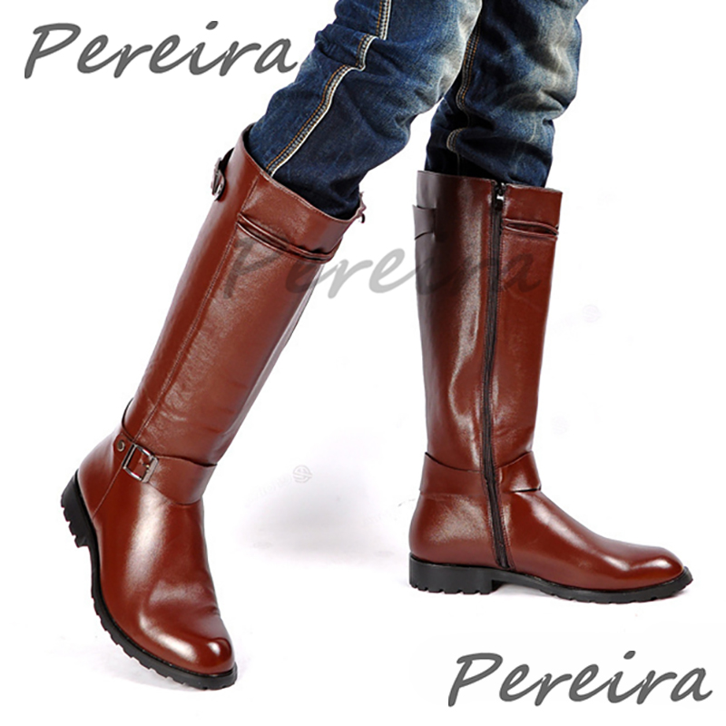 Sepatu Bot Setinggi Lutut Retr - Men'S Shoes Zipper ulasan dan harga