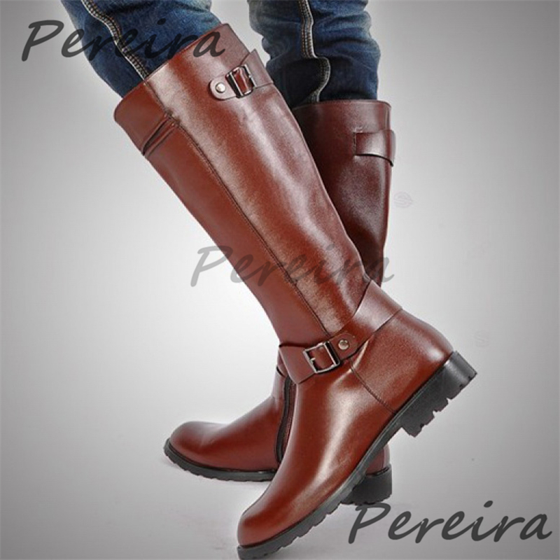 Sepatu Bot Setinggi Lutut Retr - Men'S Shoes Zipper ulasan dan harga