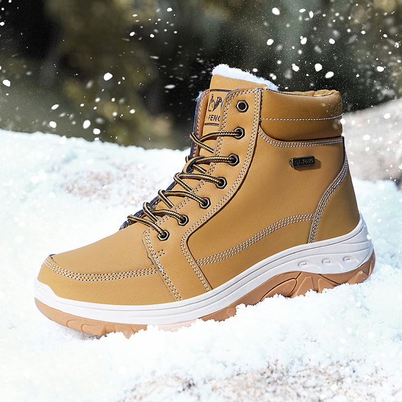 Sepatu Bot Pria Musim Dingin u - Men'S Shoes Yellow And Black ulasan dan harga