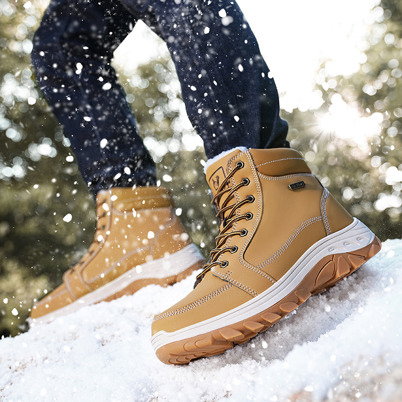 Sepatu Bot Pria Musim Dingin u - Men'S Shoes Yellow And Black ulasan dan harga