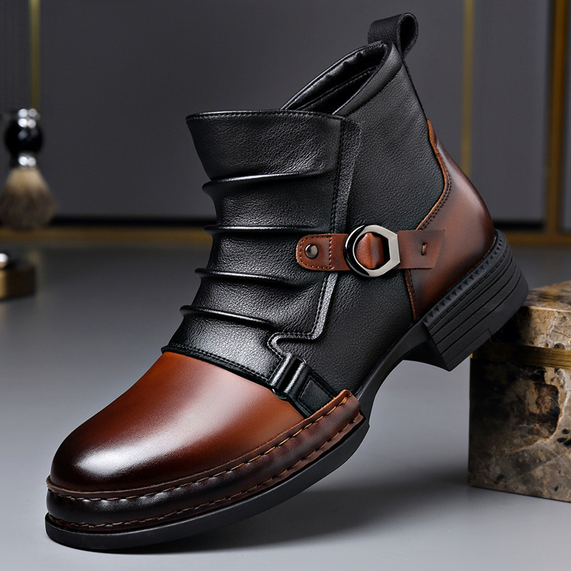 Sepatu Bot Pergelangan Kaki Re - Men'S Shoes Zipper ulasan dan harga