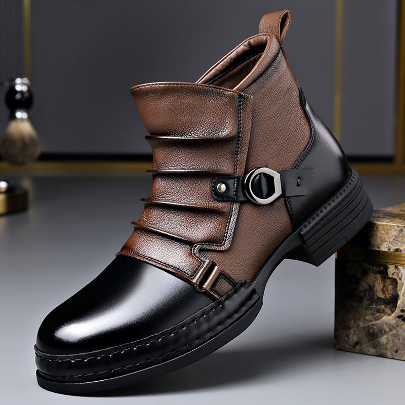 Sepatu Bot Pergelangan Kaki Re - Men'S Shoes Zipper ulasan dan harga