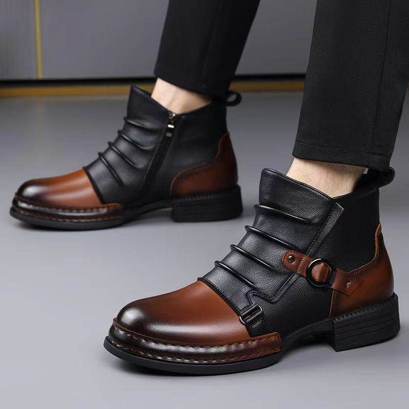 Sepatu Bot Pergelangan Kaki Re - Men'S Shoes Zipper ulasan dan harga
