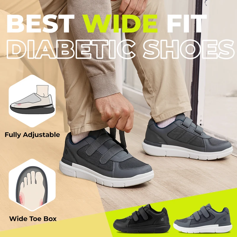 Sepatu Diabetes Pria FitVille  - Men'S Shoes Diabetic ulasan dan harga