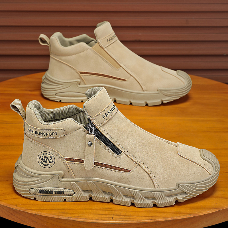 Sepatu Bot Pendek Pria Kasual  - Men'S Shoes Zipper ulasan dan harga
