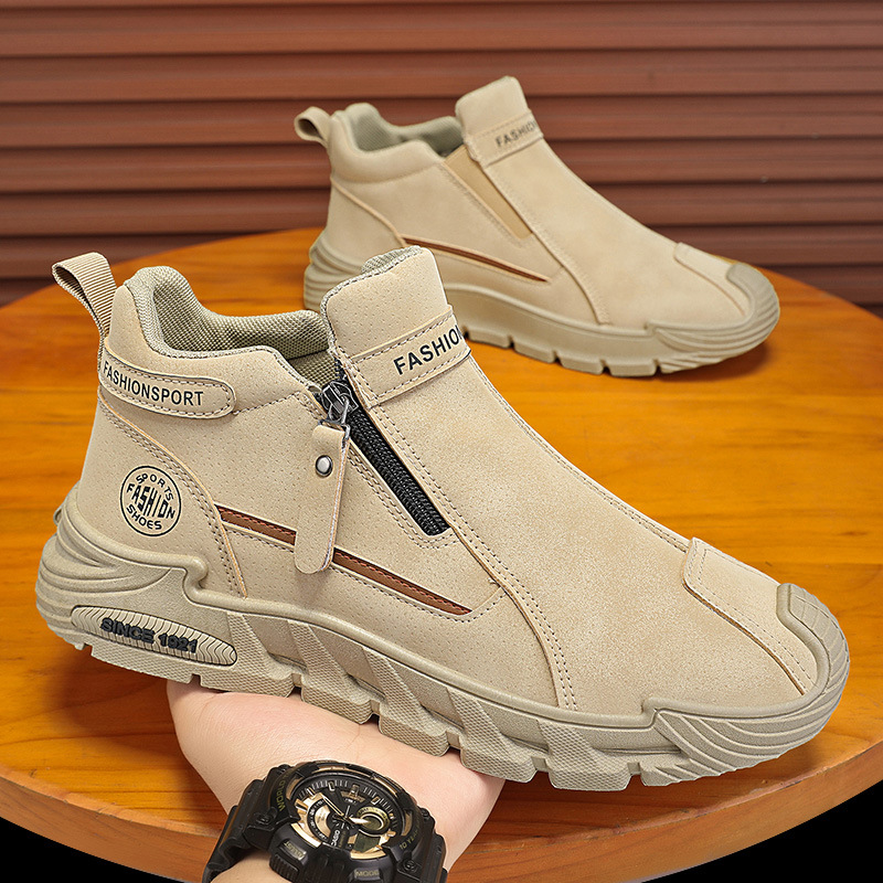 Sepatu Bot Pendek Pria Kasual  - Men'S Shoes Zipper ulasan dan harga