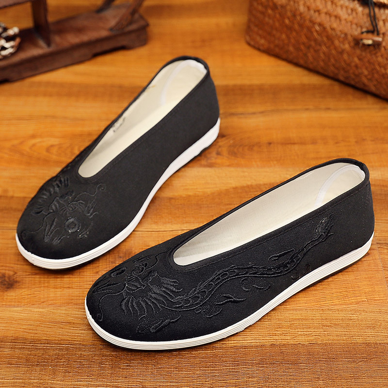 Sepatu Kung Fu Tiongkok Kuno B - Men'S Shoes Yellow And Black ulasan dan harga