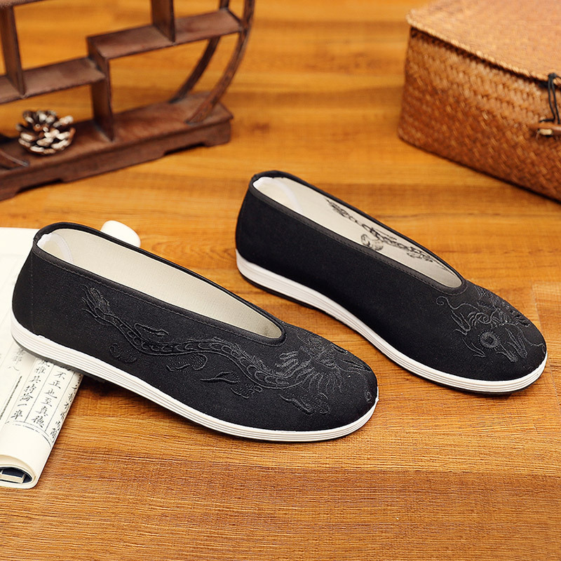 Sepatu Kung Fu Tiongkok Kuno B - Men'S Shoes Yellow And Black ulasan dan harga
