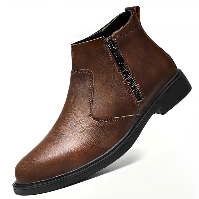 Sepatu Kulit High-Top Baru Mus - Men'S Shoes Zipper ulasan dan harga