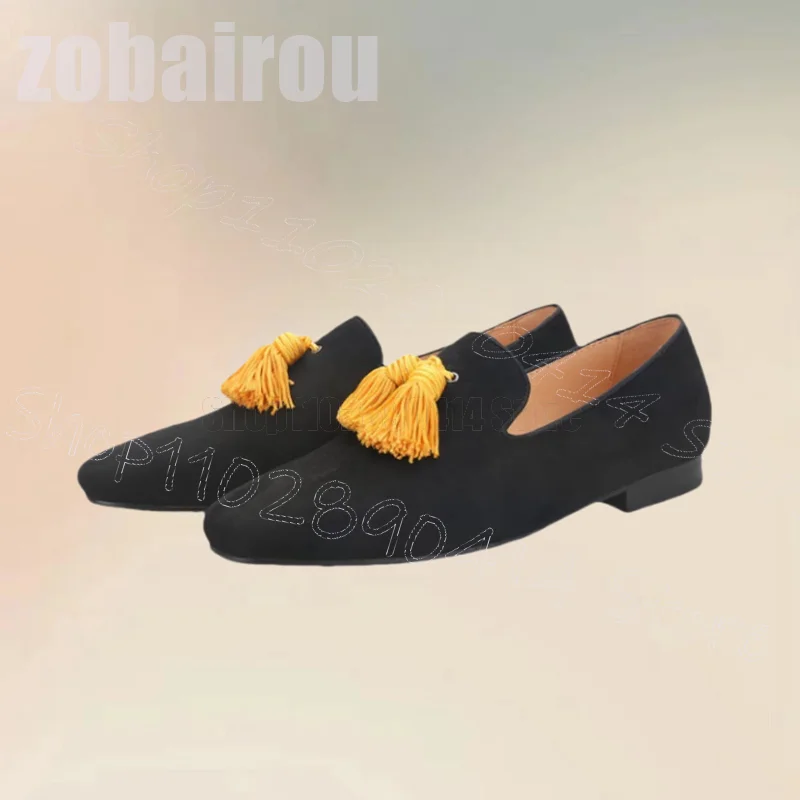 Sepatu Pria Suede Hitam Dekora - Men'S Shoes Yellow And Black ulasan dan harga