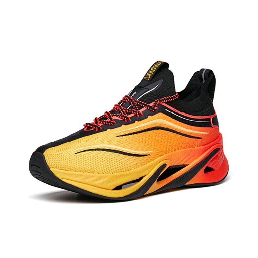 ANTA Running Collection Sepatu - Men'S Shoes Yellow And Black ulasan dan harga
