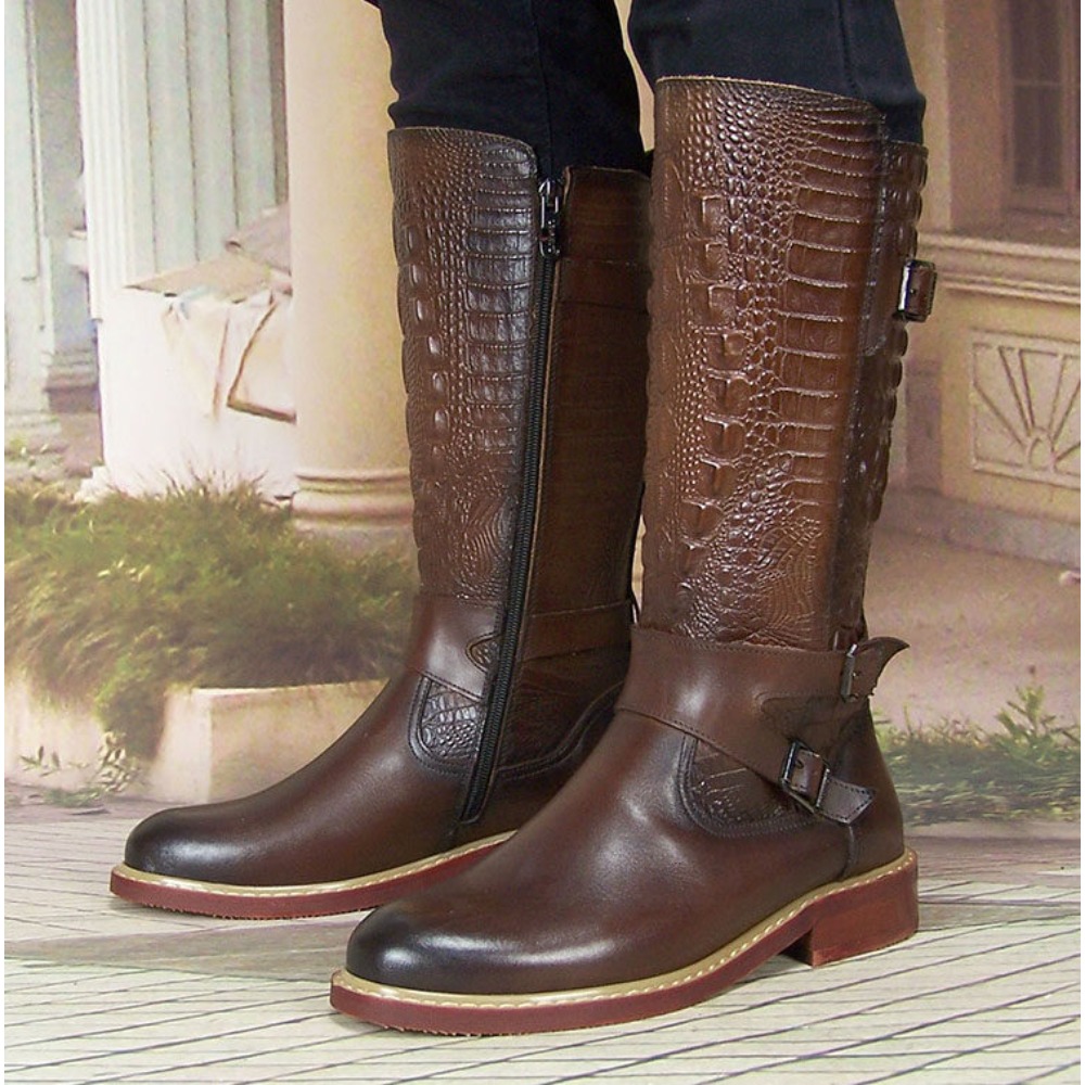 Sepatu Bot Berkuda Pria Kulit  - Men'S Shoes Zipper ulasan dan harga
